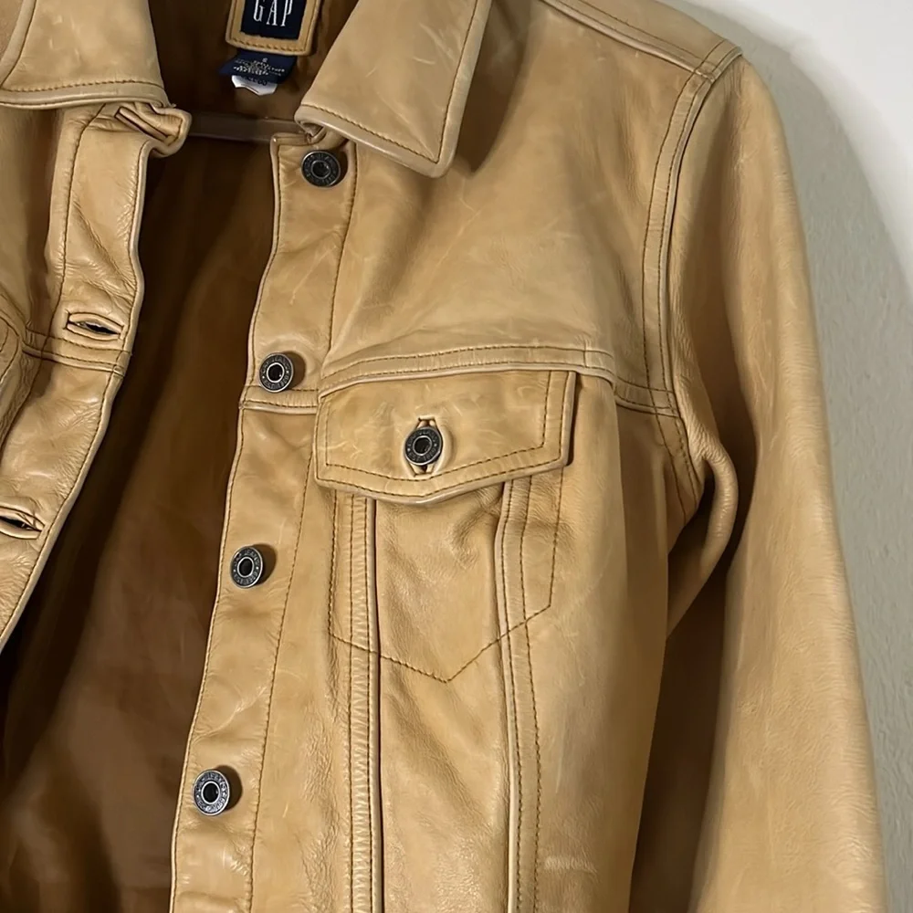 Gap Genuine Distressed Leather Jacket - Picture 5 of 11
